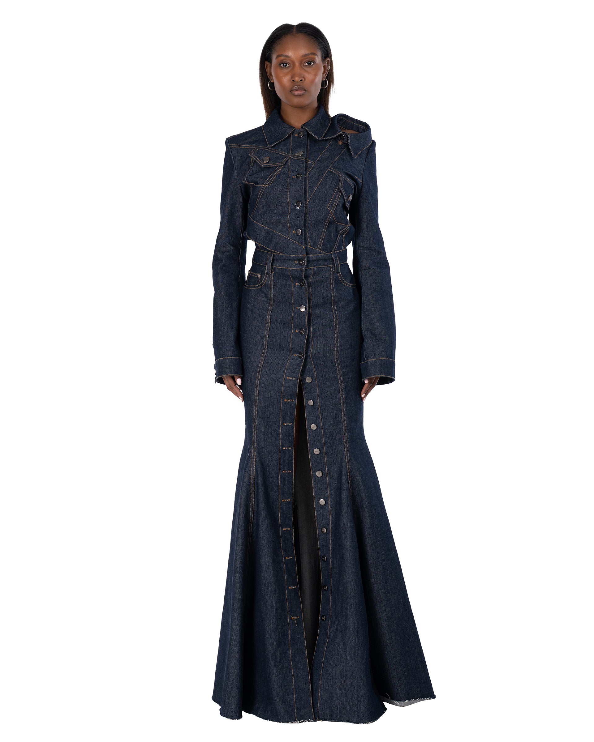 co denim dress CONJOINED – JAGNE Dress it up with Dress-Default-Winter2023 Size:32/29 Runwind Women's Plus Size